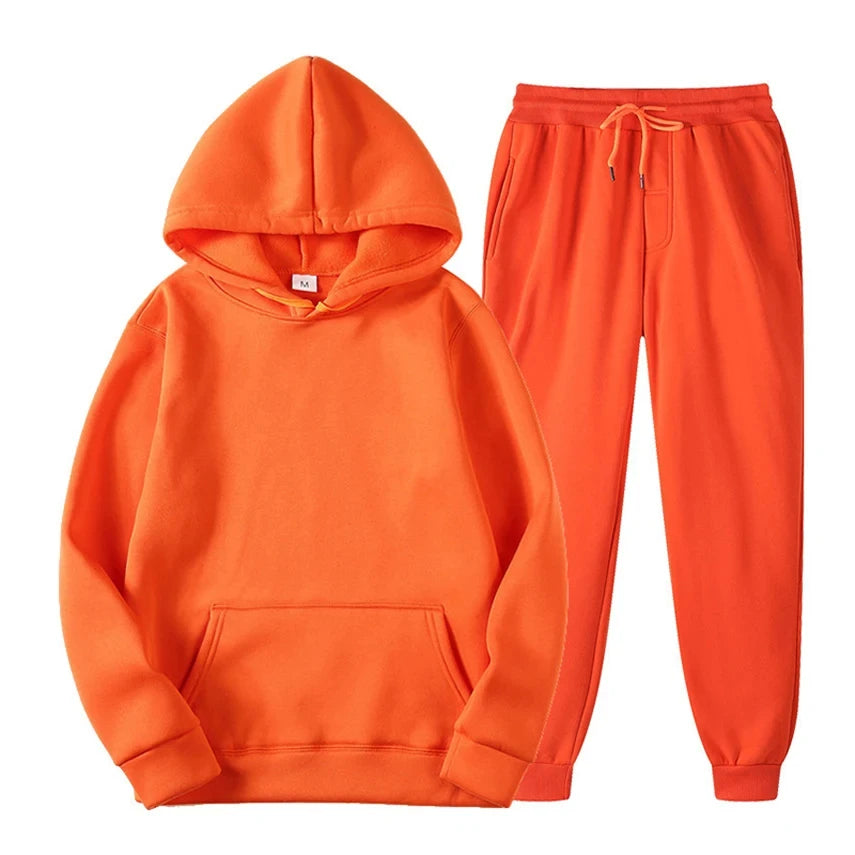 Survêtement Homme Confort - Sweat Capuche & Pantalon Élastique Respirant