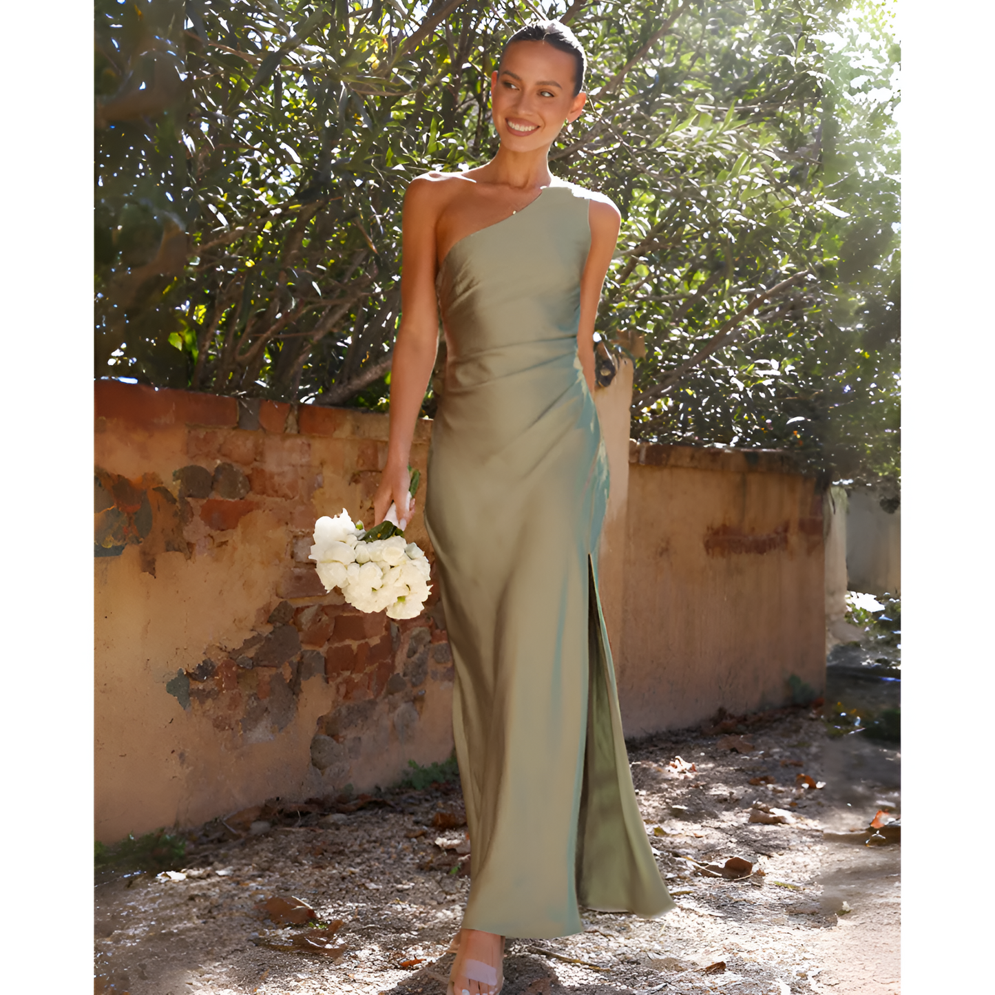 Robe Cocktail Élégante Verte Brillante pour Femme - LuxeStyle
