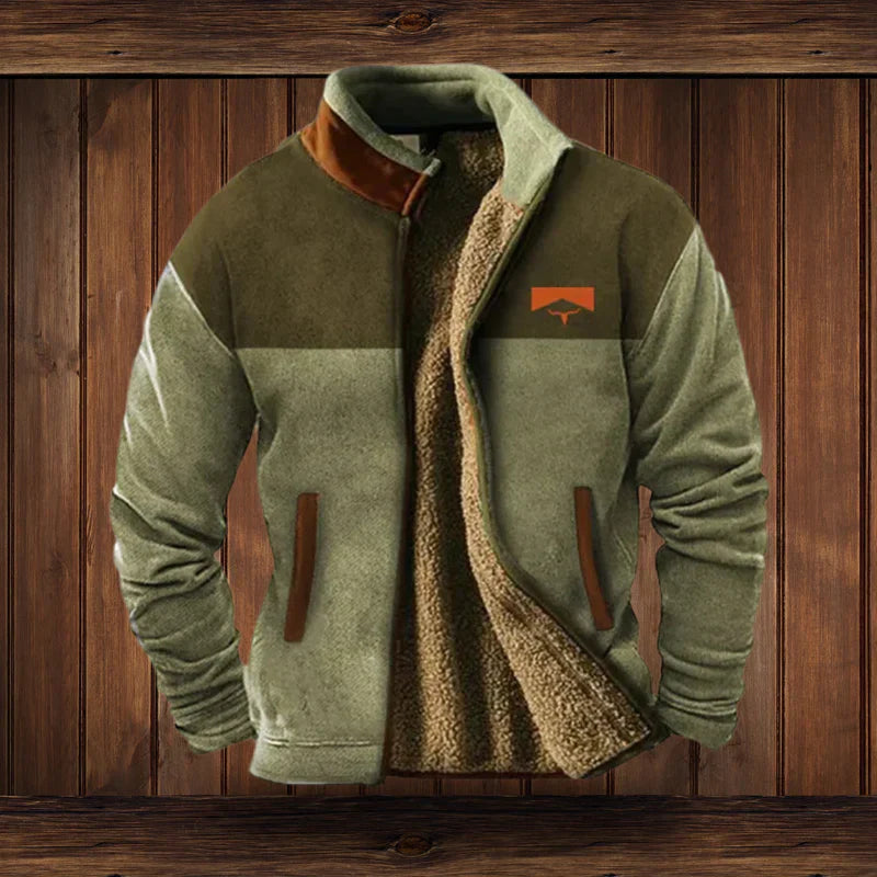 Veste en laine épaisse style tribale pour homme