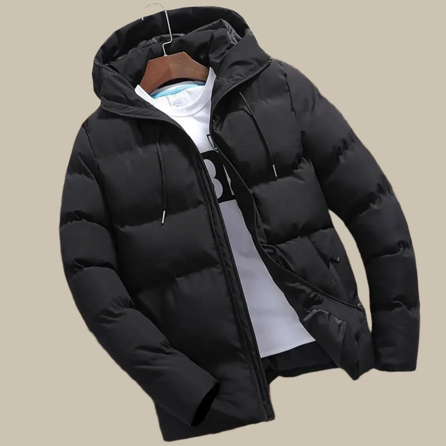 Veste polaire à capuche homme marine