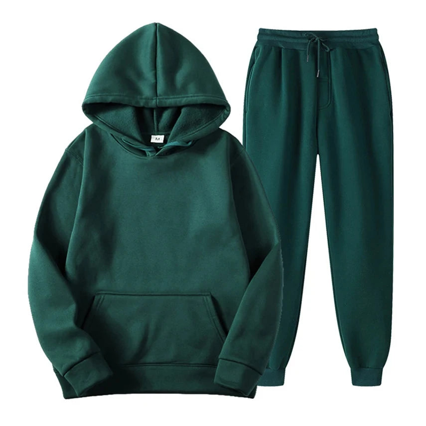 Survêtement Homme Confort - Sweat Capuche & Pantalon Élastique Respirant