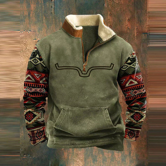 Sweat à capuche Manches Colorées Tribal - LuxeStyle