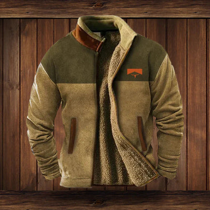 Veste en laine épaisse style tribale pour homme