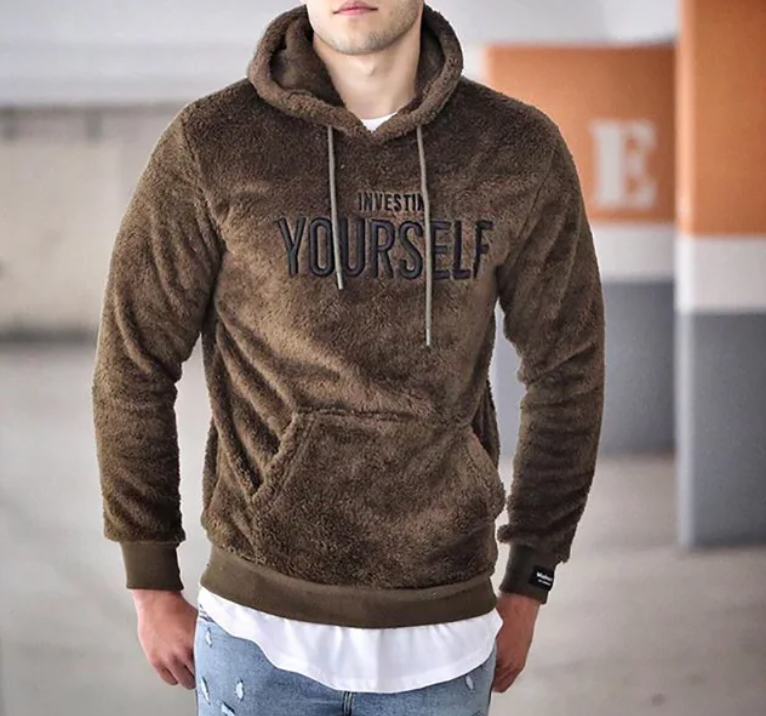 Sweat à Capuche Homme Décontracté - Hoodie Confort avec Motivation & Poche Avant - LuxeStyle