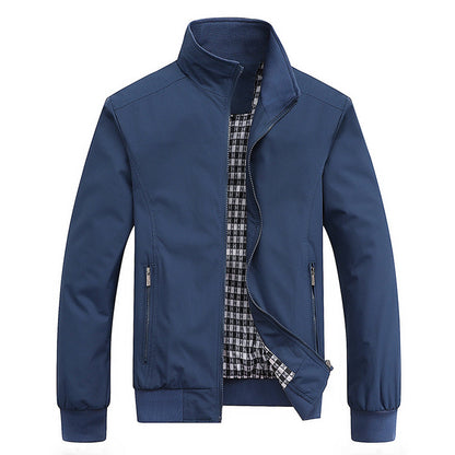 Veste Homme Noir Col Montant Élégant