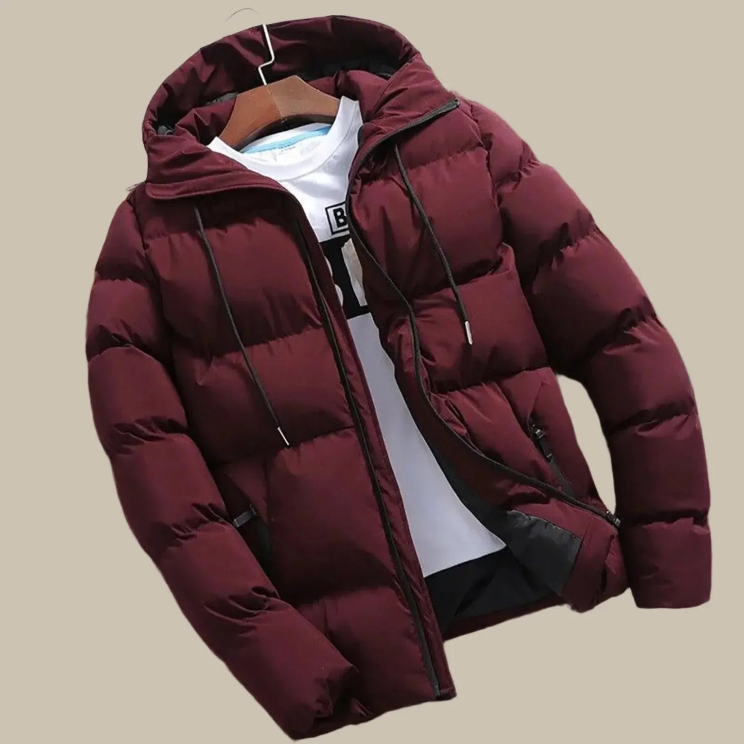 Veste polaire à capuche homme marine
