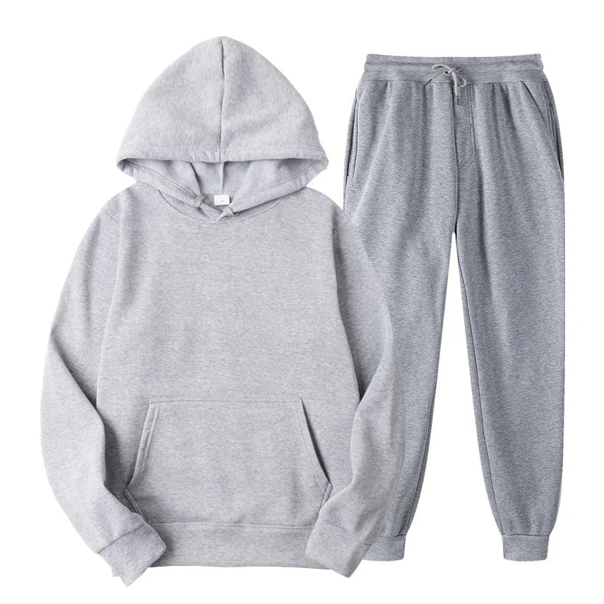 Survêtement Homme Confort - Sweat Capuche & Pantalon Élastique Respirant