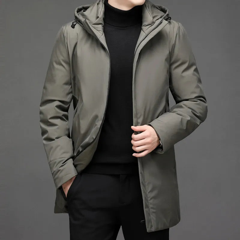 Parka Homme Capuche Olive Militaire