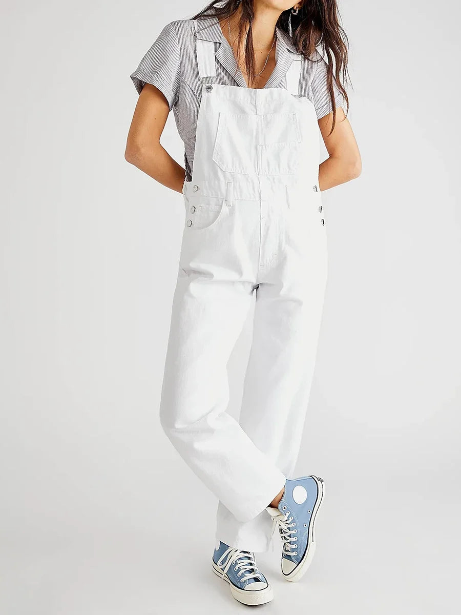 Salopette Femme Décontractée Bleu Foncé