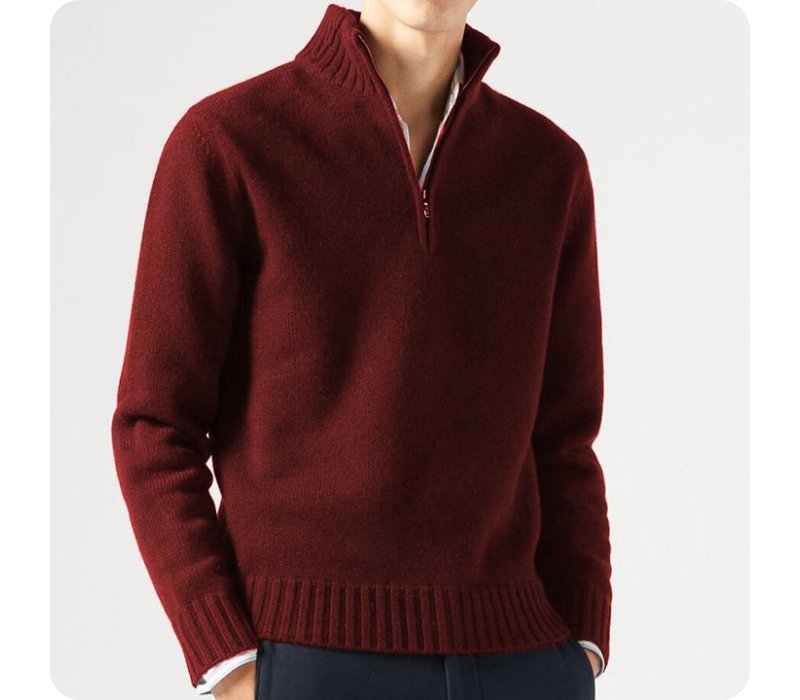Pull Homme Détente Casual À Fermeture Éclair