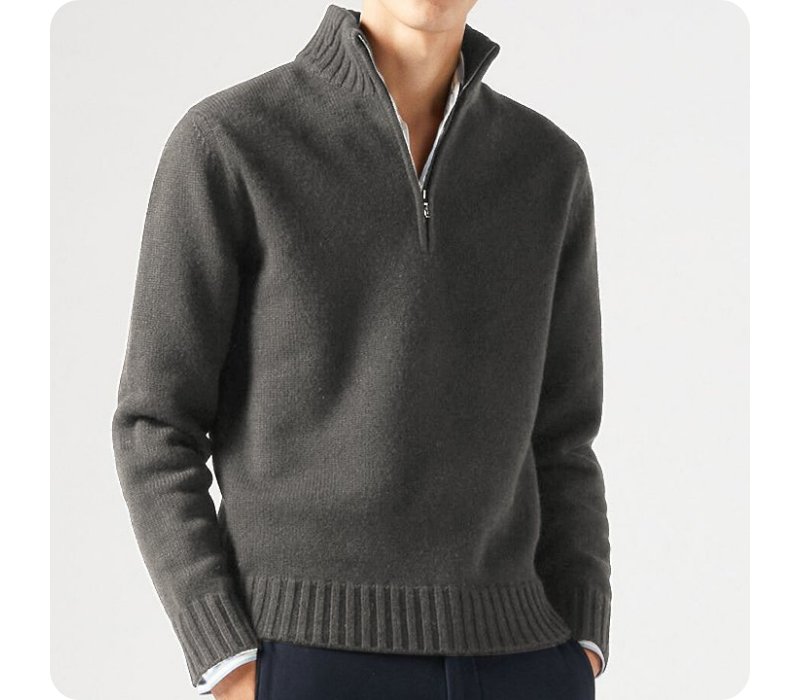 Pull Homme Détente Casual À Fermeture Éclair