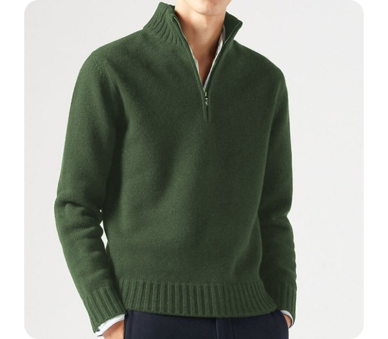 Pull Homme Détente Casual À Fermeture Éclair
