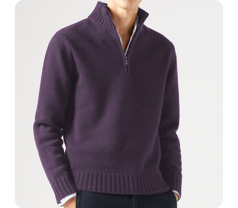 Pull Homme Détente Casual À Fermeture Éclair