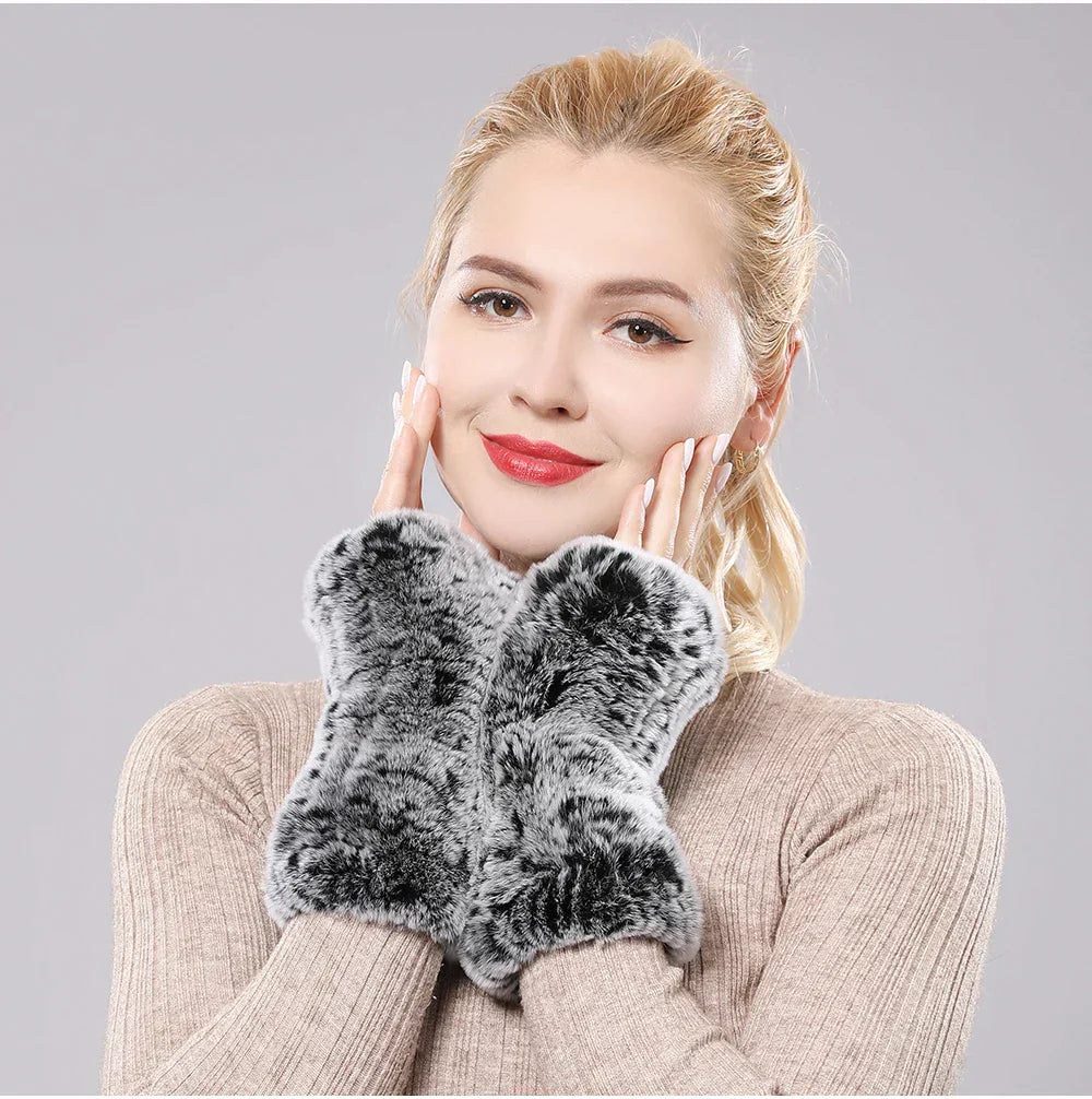 Gants Manchots Femmes Hiver Chauds pour Tous les Jours