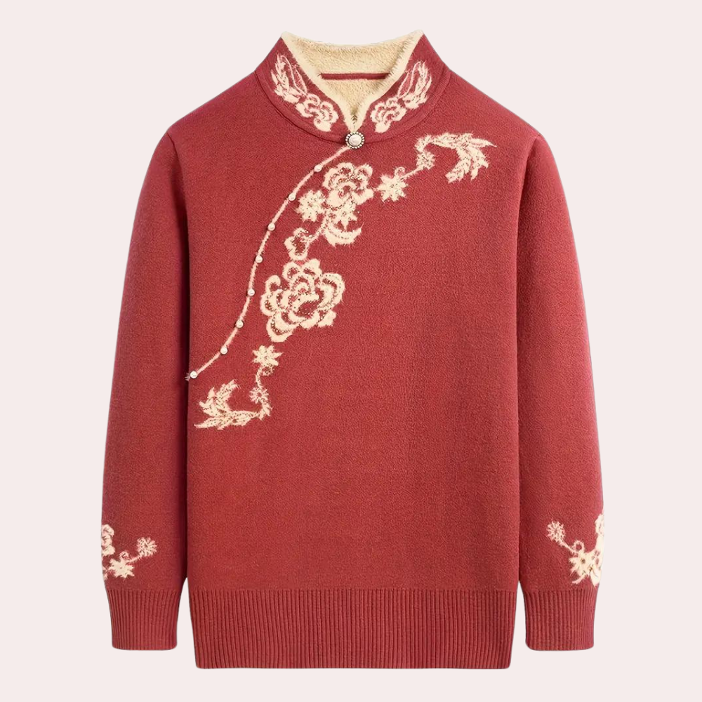 EMILIYA - Pull de Style Rétro pour Femme