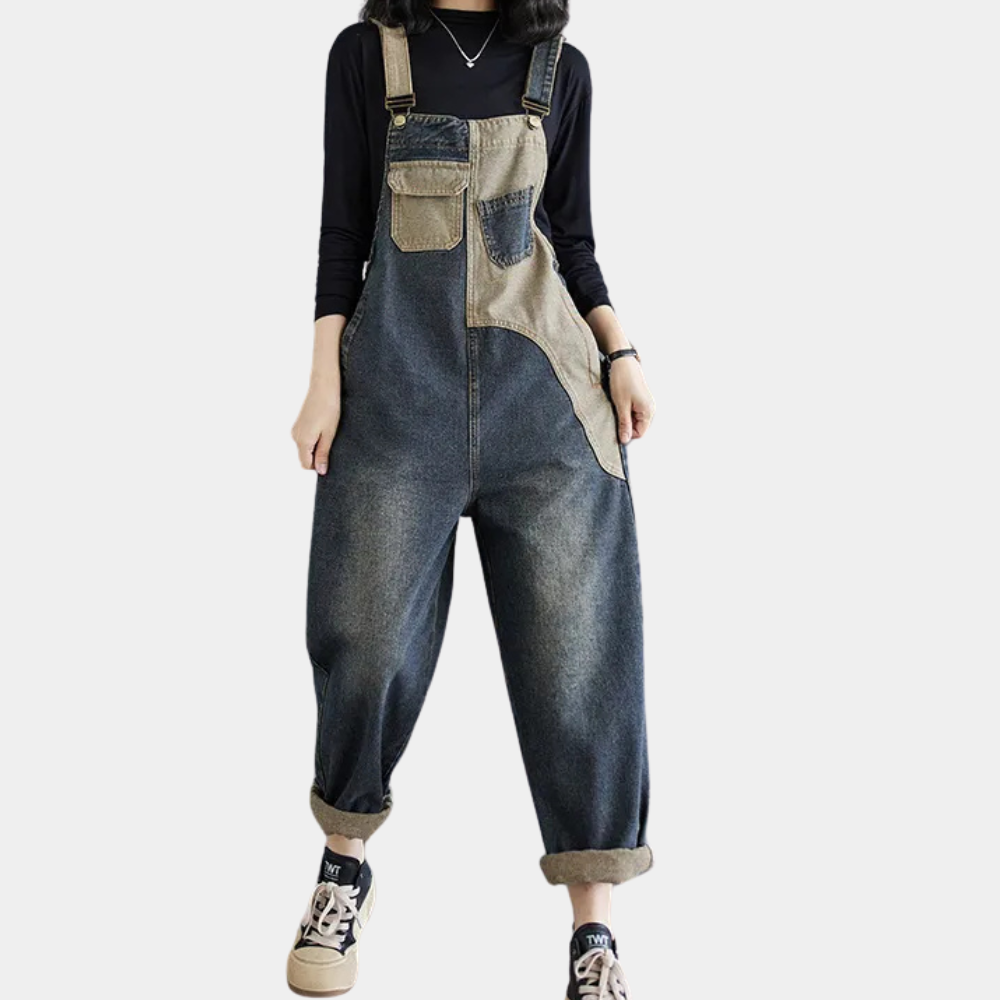 Salopette Jeans Dégradé pour Femme