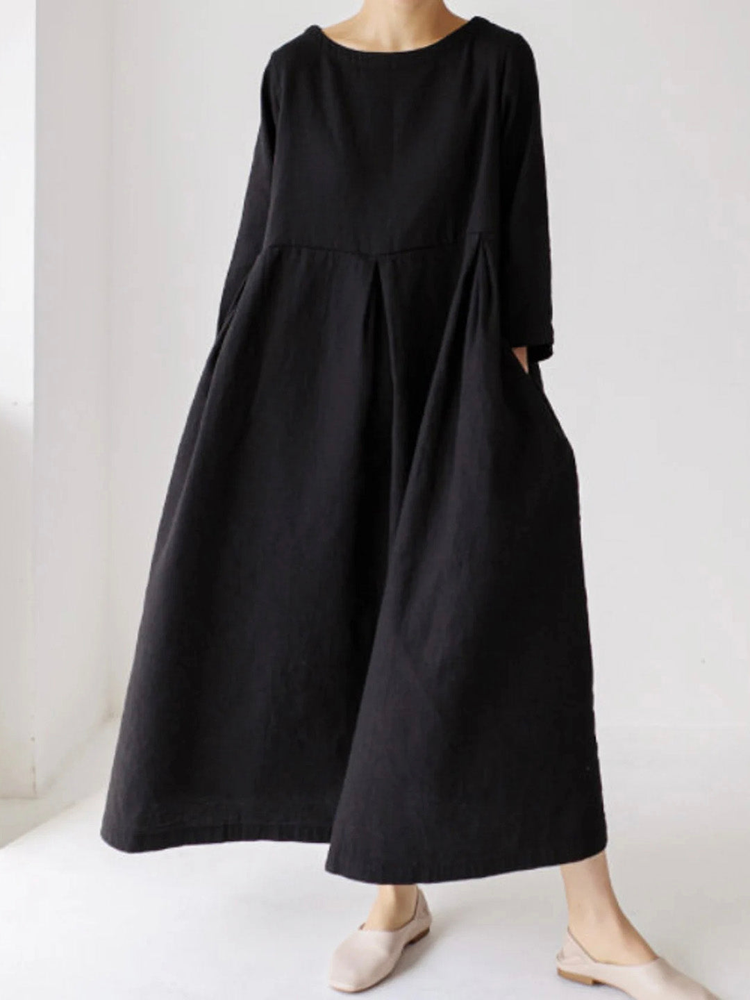 Robe Longue Femme Lin Élégante, Confortable et Chic