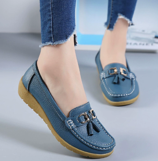 Mocassins Femmes Cuir Confortable