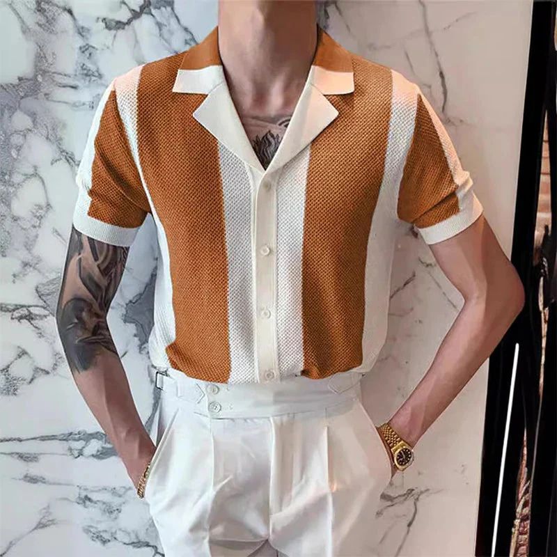 Chemise Homme Coton Manches Courtes