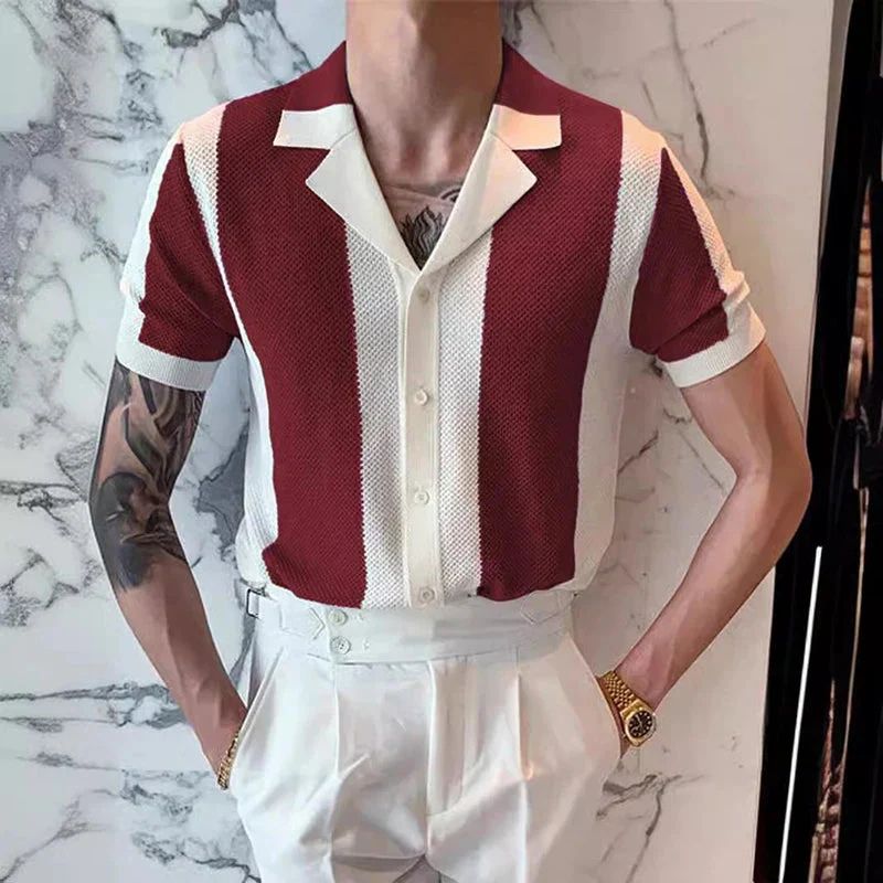 Chemise Homme Coton Manches Courtes