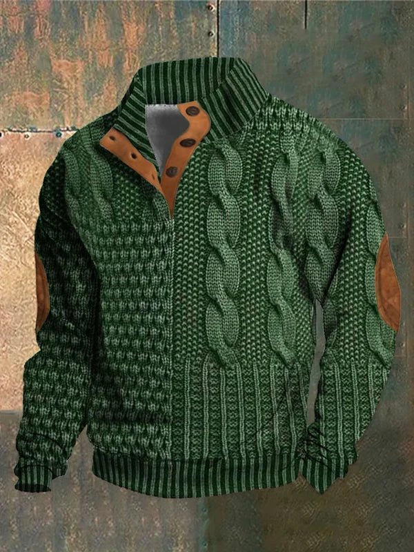 Veste molletonnée col montant brun hivernal