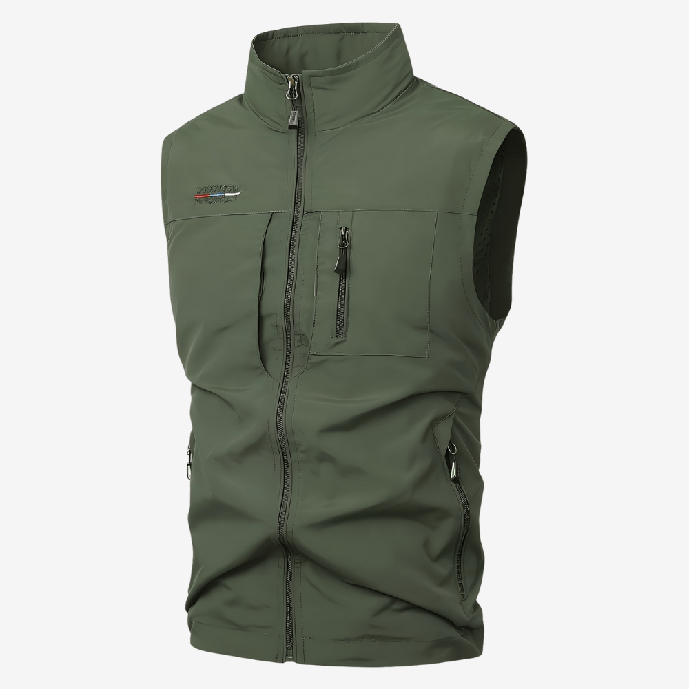 Gilet décontracté poches multiples homme - luxestyle