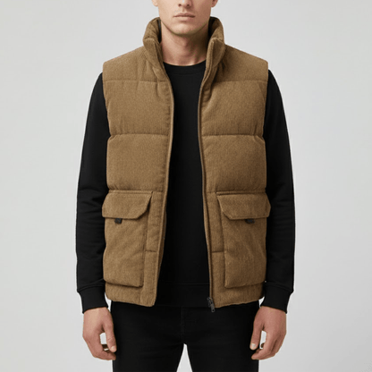 Gilet douillet isolé pour homme hiver