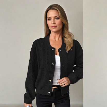 Gilet Tricot Femme Élégant - Gilet léger et doux à fermeture éclair avec coupe tendance