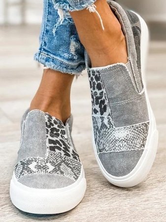 Chaussures Femme Décontractées Imprimé Sauvage