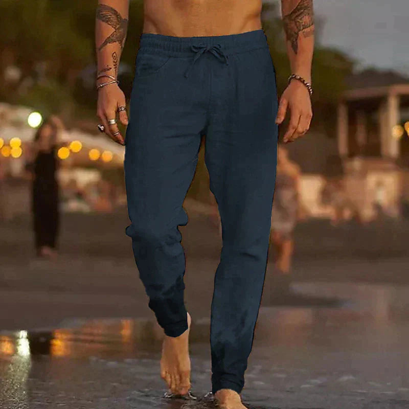 Pantalons Lin Homme Élégants