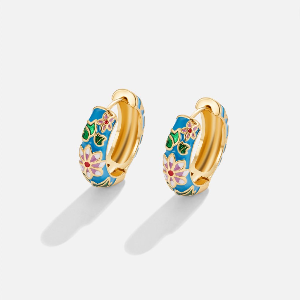Boucles d'oreilles Fleur Élégantes Petites - LuxeStyle