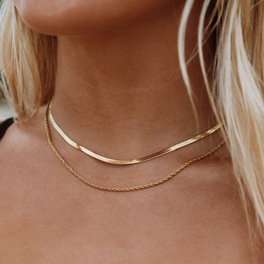 Collier Femme À Deux Chaînes Élégant pour Toutes Occasions - LuxeStyle