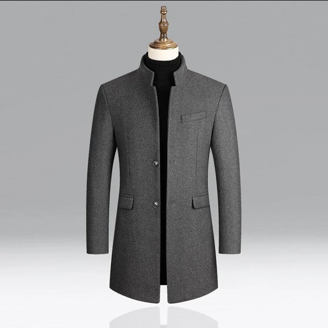 Manteau Homme Élégant à Fermeture Éclair pour Toutes Occasions