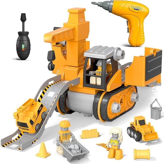 Camion de Chantier Jouet avec Accessoires et Personnages - LuxeStyle