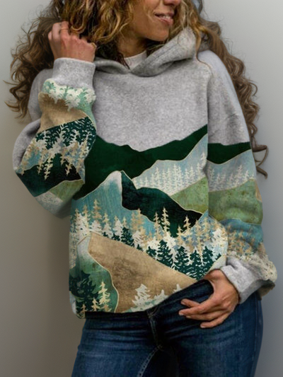 Sweat À Capuche Coloré Confortable pour Femme