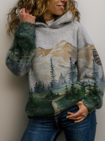 Sweat À Capuche Coloré Confortable pour Femme