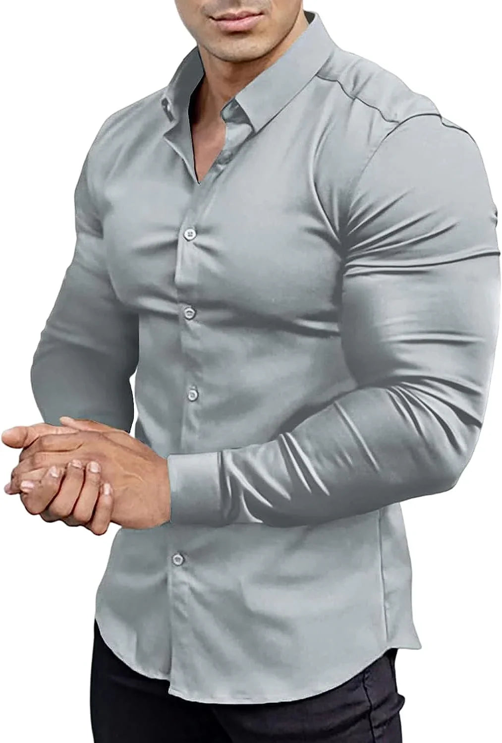 Chemise Homme Élégante Stretch pour Travail ou Soirée