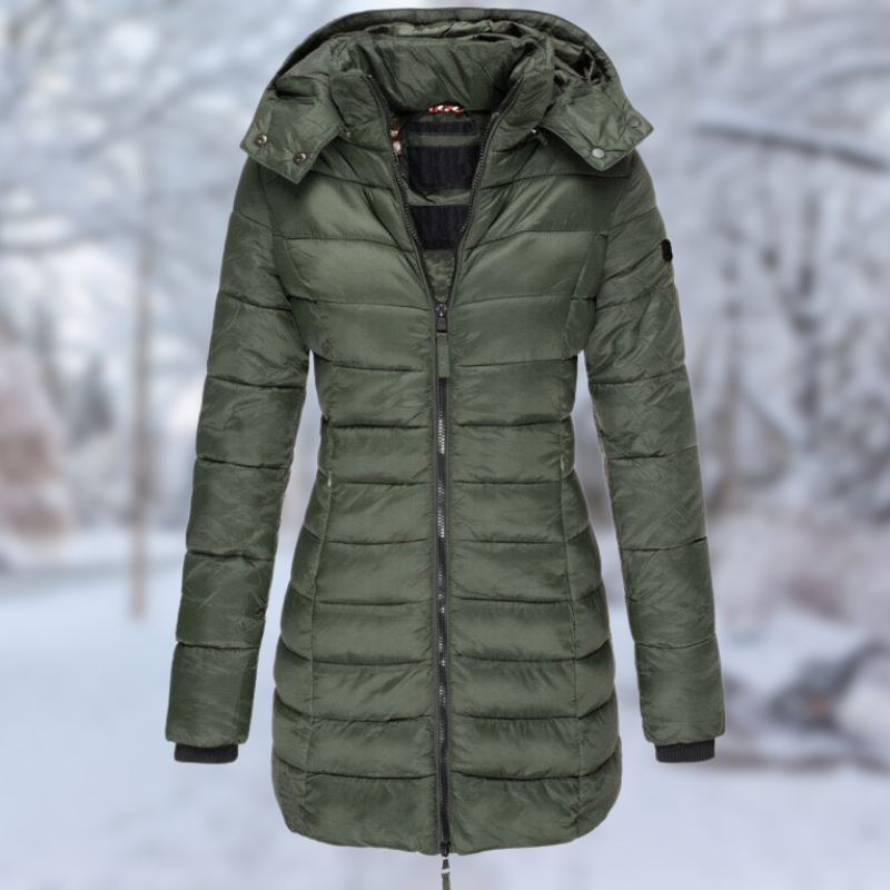Manteau Femme Hiver Mi-Long Boutonné Élégant