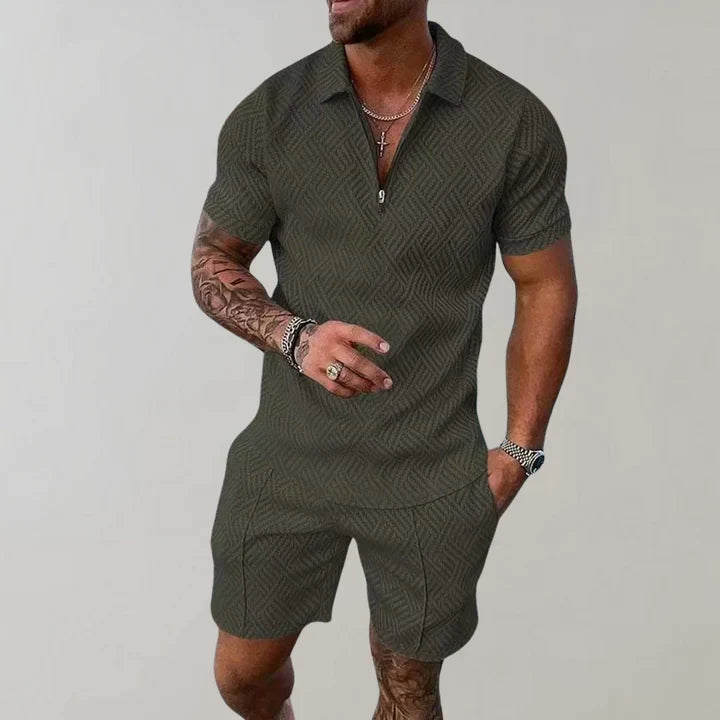 Costume Homme Chamois Imprimé Été Manches Courtes