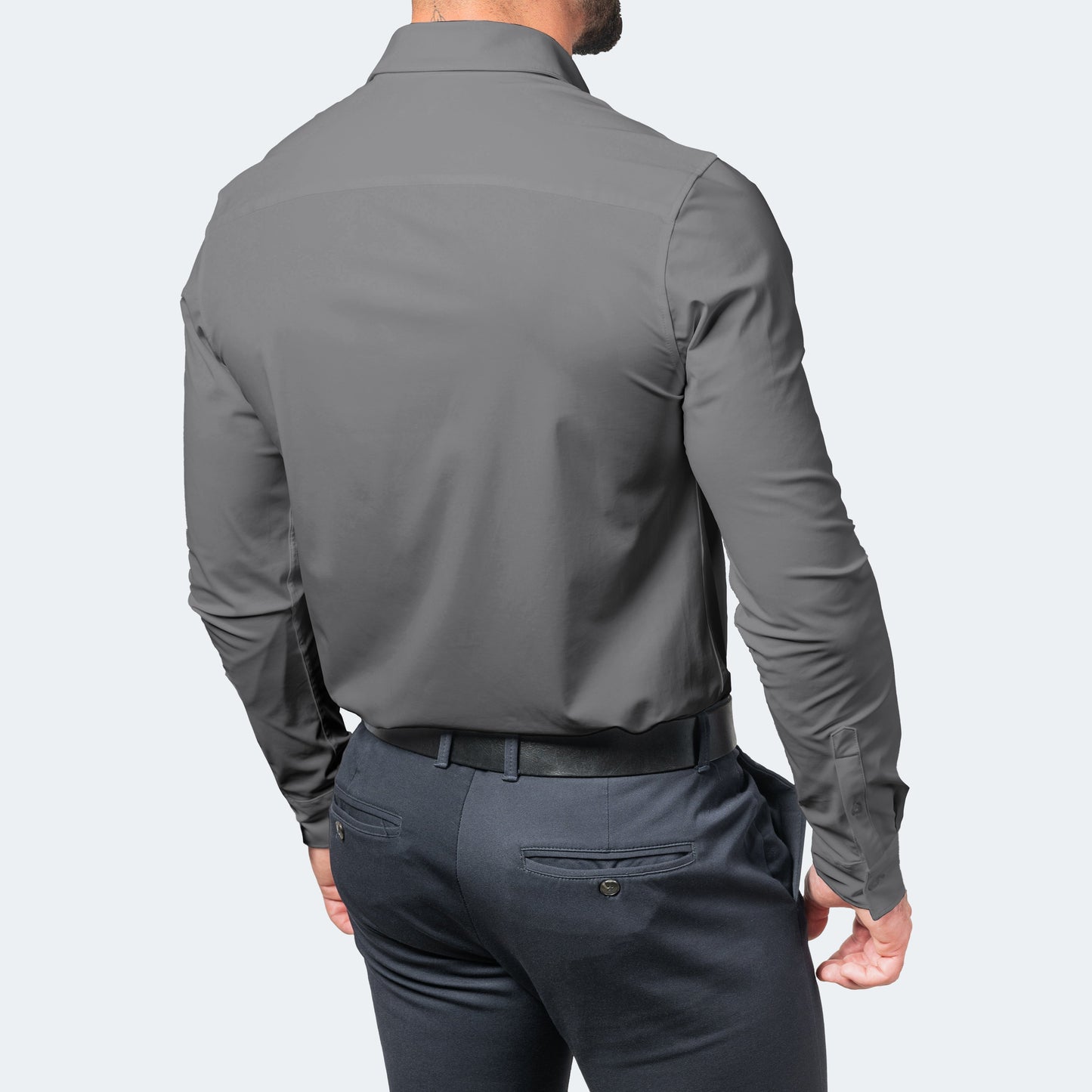 Chemise Homme Slim Fit à Boutons pour Travail Quotidien