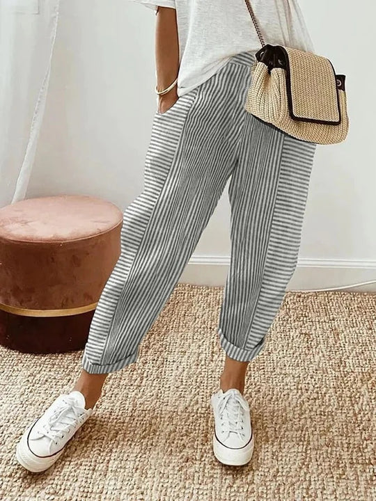Pantalon Marine Décontracté Pour Femme