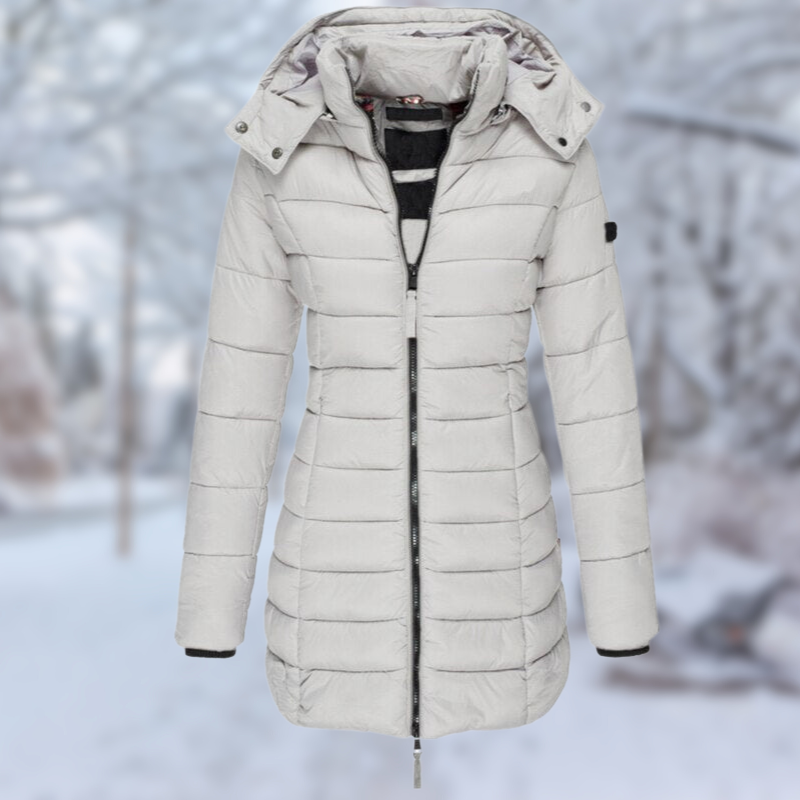 Manteau Femme Hiver Mi-Long Boutonné Élégant