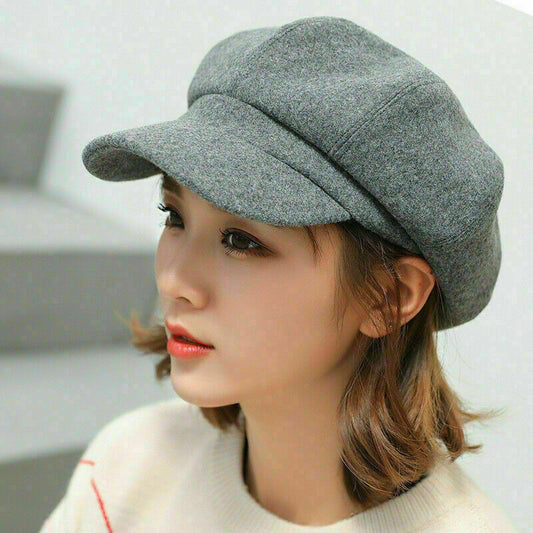 Casquette Féminine Élégante Gris Cachemire - LuxeStyle
