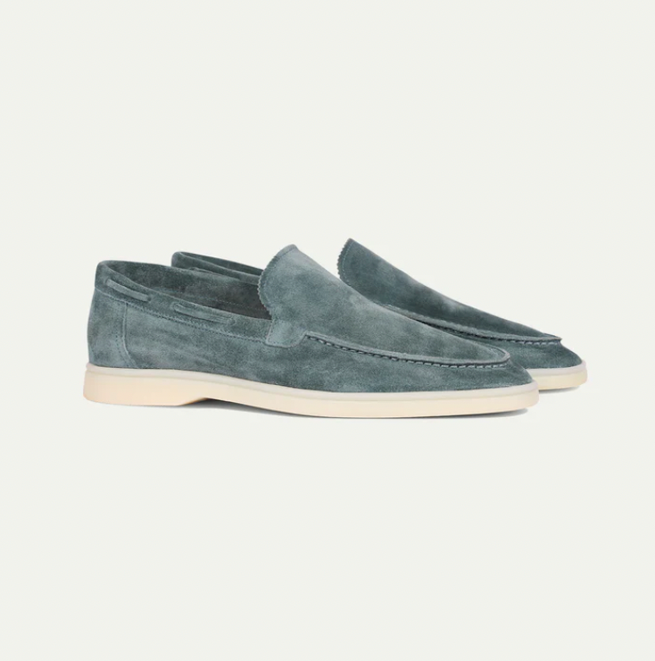 Chaussures Décontractées Homme Cuir Gris Chic