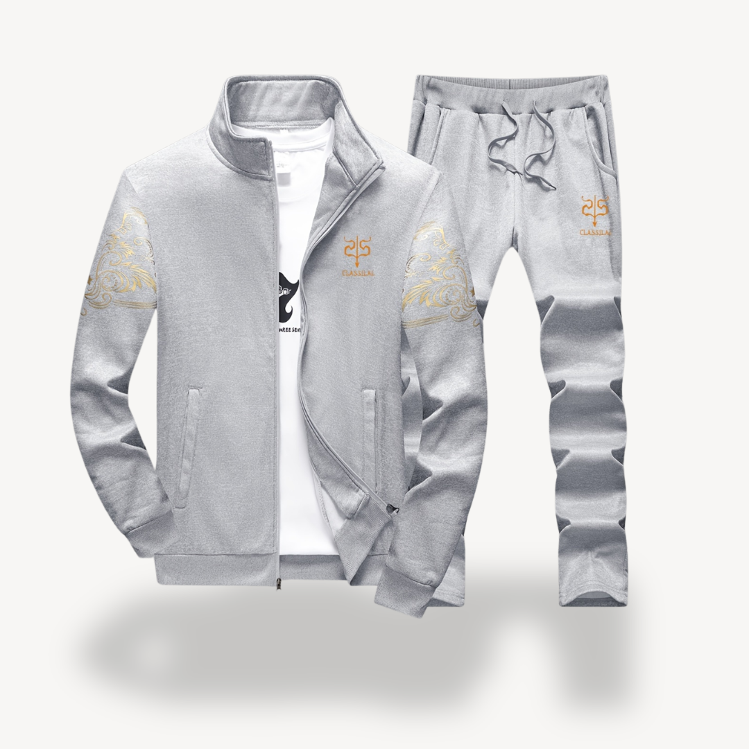 Survêtement Homme Élégant Doré pour Sport et Loisirs