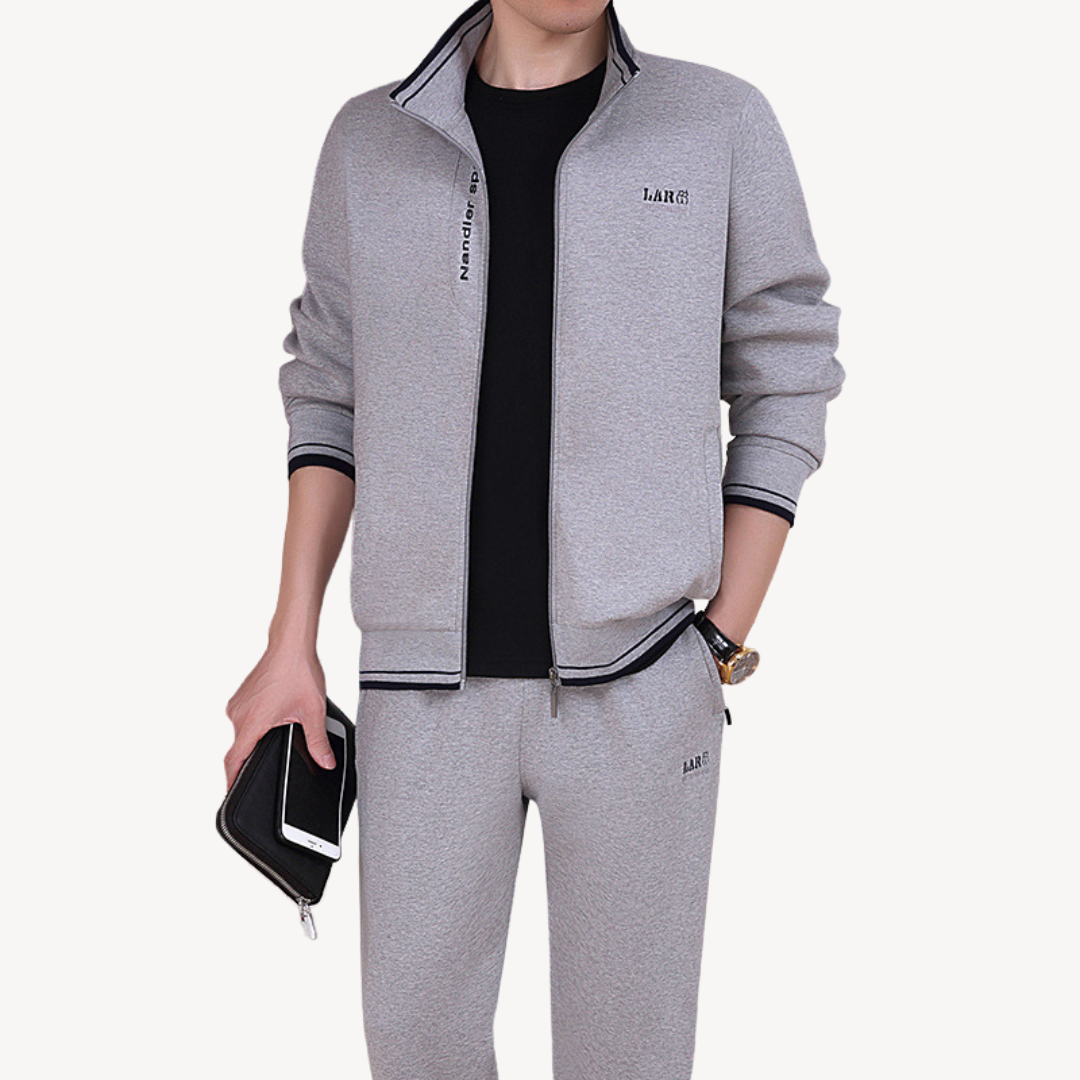 Survêtement Homme Élégant Zippé Réglable pour Sport Loisir
