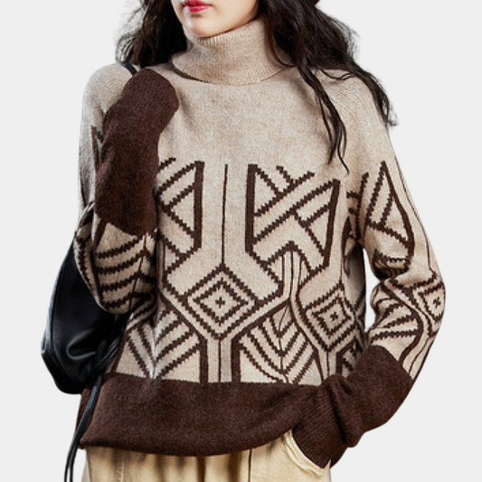 ALOHA - Pull Col Montant pour Femme
