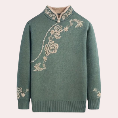 EMILIYA - Pull de Style Rétro pour Femme