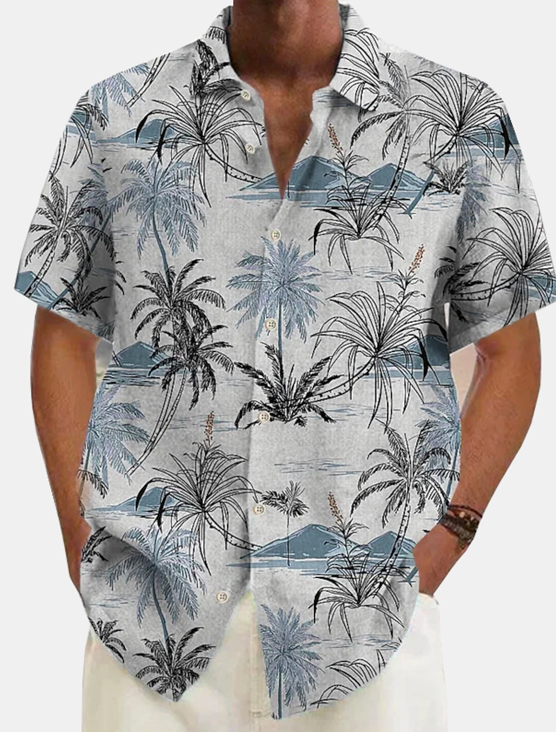 Chemise Homme Été Palmiers Colorés - LuxeStyle