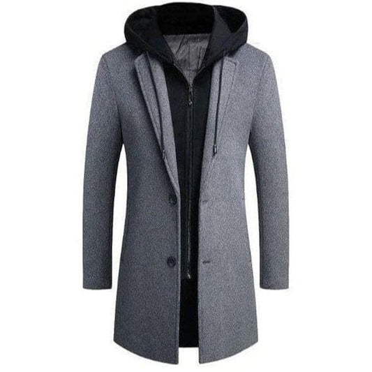 Veste Hiver Élégante avec Capuche Homme - BlxckFR